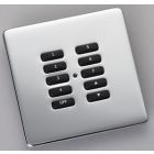 RLF-100-MSS Wireless 10 Button Cover Plate Kit (Screwless) Mirrored SS