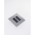 RLM-100-BN 10 Button Flush Screwless Front Plate Kit - Black Nickel
