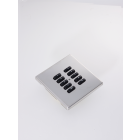 RLM-100-PS 10 Button Flush Screwless Front Plate Kit - Polished Steel