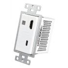 AC-CXWP-USBC-T USB-C & HDMI Single Gang, Decora Style Wall Plate (White) HDBaseT Transmitter