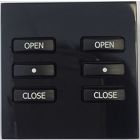 WEU-06-B 50x50 Euro Module Cover Plate for WCM-060 - Black