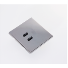 WLM-020-BN 2 Button Flush Screwless Front Plate Kit - Black Nickel