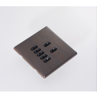 WLM-070-CB 7 Button Flush Screwless Front Plate Kit - Chocolate Bronze
