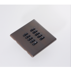 WLM-100-CB 10 Button Flush Screwless Front Plate Kit- Chocolate Bronze