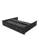 Penn Elcom R1498/2UK-SONAMP2 2U Rack Shelf & Faceplate Cut Out For 2 x Sonos Amp Units