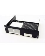 R1498/3UK-S120B1 3U Rack Shelf Faceplate Cut Out For 1 x Sonos Bridge and 1 x CONNECT:AMP