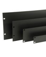 1U Rack Panel Steel Black