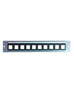 1U Modular Patch Panel for Keystone Jacks (Full Length)