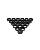 Cup Washer M6 Black Plastic - 100 Pack