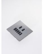 WLM-070-BN 7 Button Flush Screwless Front Plate Kit - Black Nickel