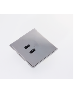 RLM-020-BN 2 Button Flush Screwless Front Plate Kit - Black Nickel