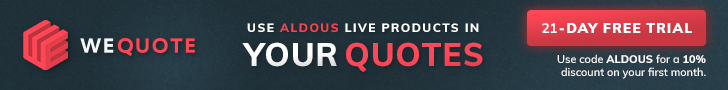 WeQuote - use code ALDOUS for 10% off your first month.